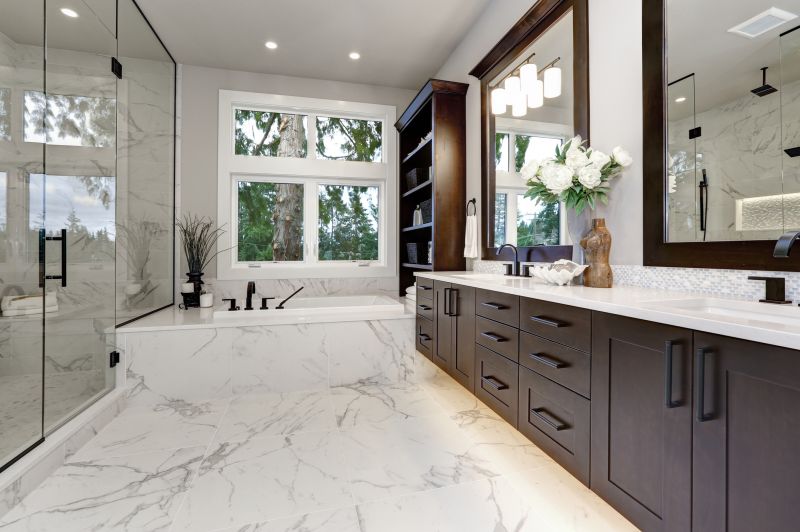 Luxury Bathtub and Modern Vanity
